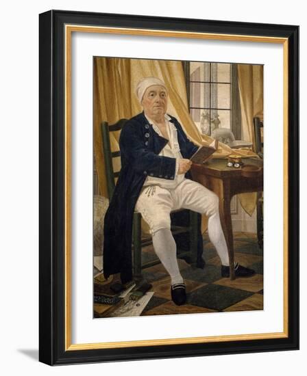 Portrait of Ennemond Alexandre Petitot-Johann Zoffany-Framed Giclee Print