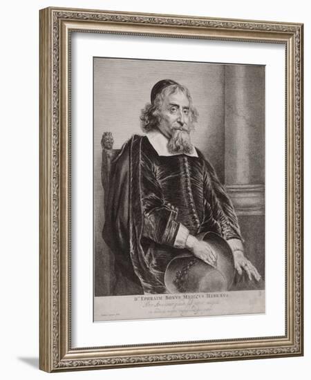 Portrait of Ephraim Bueno-Jan Lievens-Framed Giclee Print