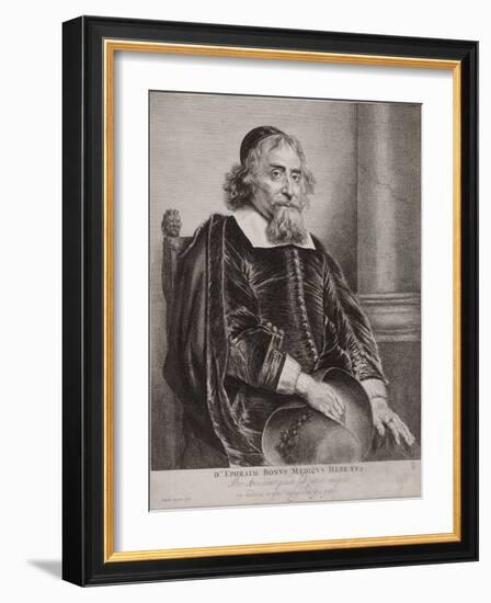 Portrait of Ephraim Bueno-Jan Lievens-Framed Giclee Print