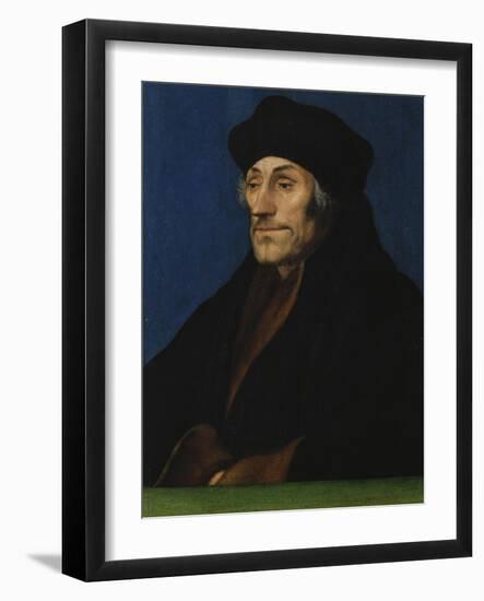 Portrait of Erasmus of Rotterdam-Hans Holbein the Younger-Framed Giclee Print