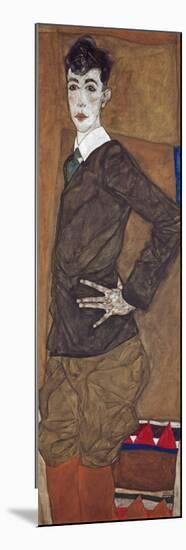 Portrait of Erich Lederer, 1912-13-Egon Schiele-Mounted Giclee Print