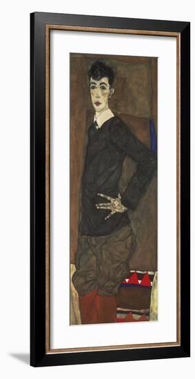 Portrait of Erich Lederer-Egon Schiele-Framed Premium Giclee Print