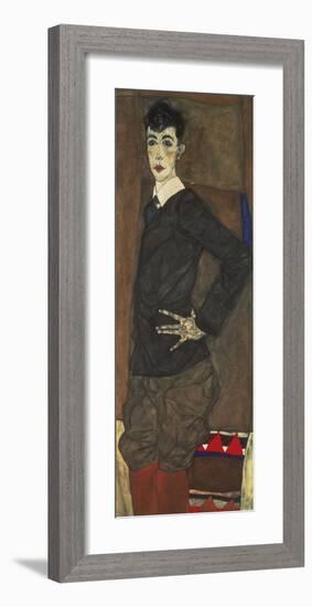 Portrait of Erich Lederer-Egon Schiele-Framed Premium Giclee Print