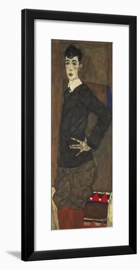 Portrait of Erich Lederer-Egon Schiele-Framed Premium Giclee Print