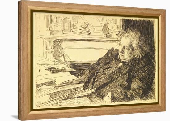 Portrait of Ernest Renan, 1892-Anders Leonard Zorn-Framed Premier Image Canvas