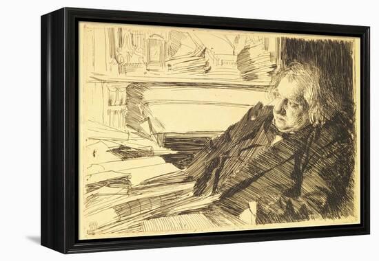Portrait of Ernest Renan, 1892-Anders Leonard Zorn-Framed Premier Image Canvas