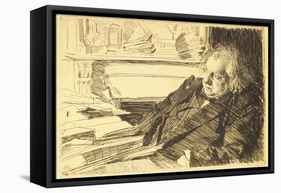 Portrait of Ernest Renan, 1892-Anders Leonard Zorn-Framed Premier Image Canvas