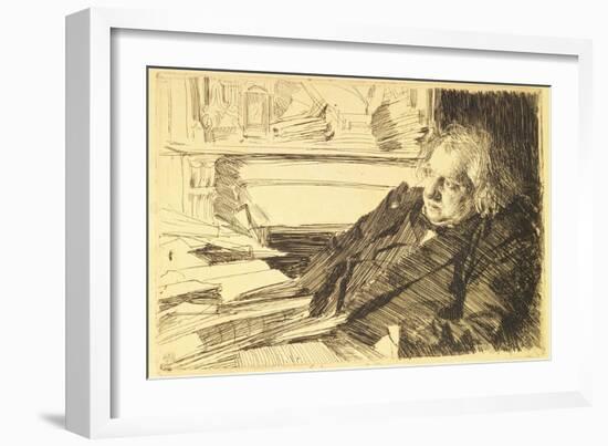 Portrait of Ernest Renan, 1892-Anders Leonard Zorn-Framed Giclee Print