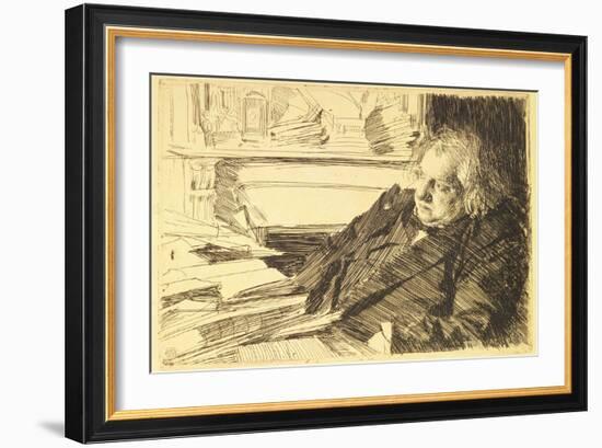 Portrait of Ernest Renan, 1892-Anders Leonard Zorn-Framed Giclee Print