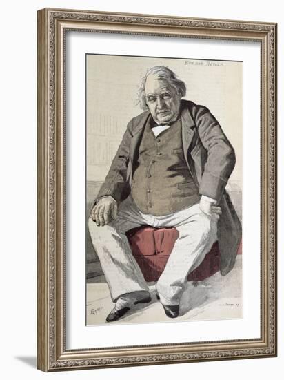 Portrait of Ernest Renan-De La Barre-Framed Giclee Print