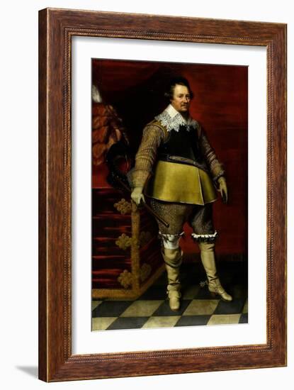 Portrait of Ernst Casimir I, Count of Nassau-Dietz-Wybrand de Geest-Framed Art Print