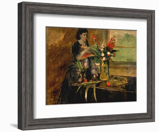 Portrait of Estelle Musson Degas, 1872-Edgar Degas-Framed Giclee Print