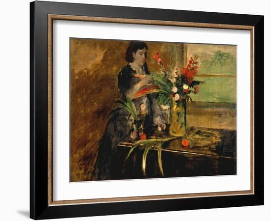 Portrait of Estelle Musson Degas, 1872-Edgar Degas-Framed Giclee Print