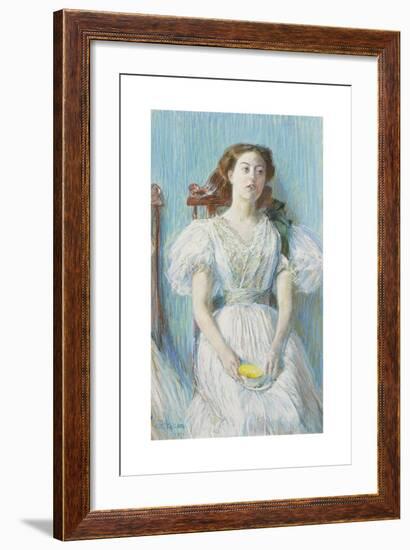 Portrait of Ethel Moore, 1892-Frederick Childe Hassam-Framed Premium Giclee Print