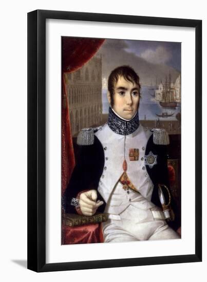 Portrait of Eugene De Beauharnais (1781-1824) Viceroy of Italy in 1805-Giovanni Battista Gigola-Framed Giclee Print
