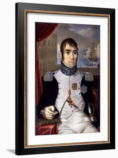 Portrait of Eugene De Beauharnais (1781-1824) Viceroy of Italy in 1805-Giovanni Battista Gigola-Framed Giclee Print