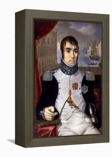 Portrait of Eugene De Beauharnais (1781-1824) Viceroy of Italy in 1805-Giovanni Battista Gigola-Framed Premier Image Canvas