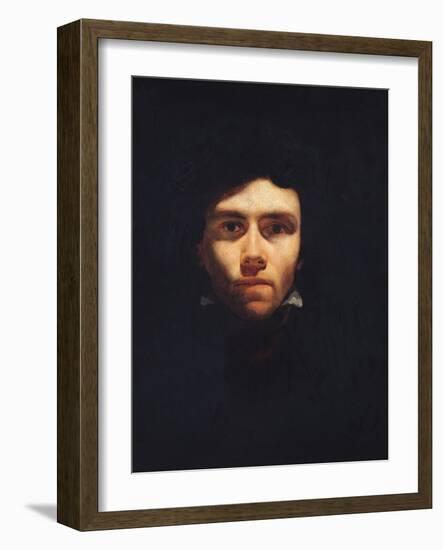 Portrait of Eugene Delacroix (1798-1863) circa 1818-19-Théodore Géricault-Framed Giclee Print