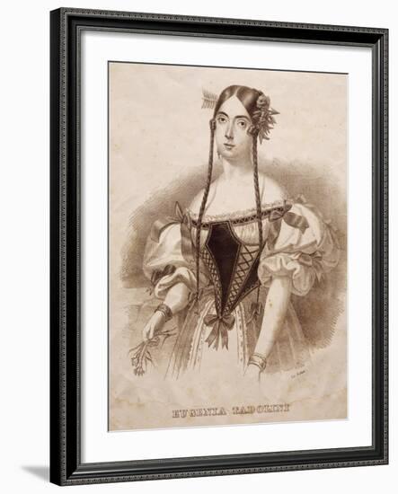 Portrait of Eugenia Savorani Tadolini-null-Framed Giclee Print