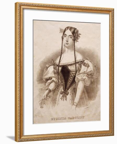 Portrait of Eugenia Savorani Tadolini-null-Framed Giclee Print