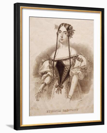 Portrait of Eugenia Savorani Tadolini-null-Framed Giclee Print