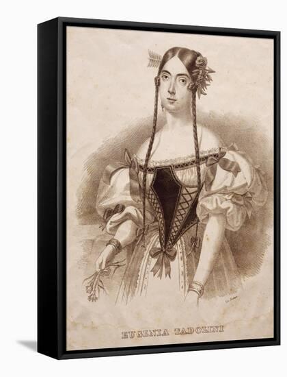 Portrait of Eugenia Savorani Tadolini-null-Framed Premier Image Canvas