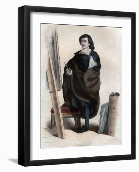 Portrait of Eustache Le Sueur or Lesueur (1617-1655), French painter-French School-Framed Giclee Print