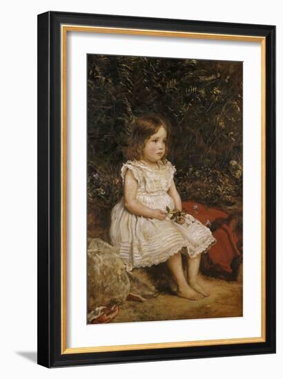 Portrait of Eveline Lees as a Child, 1875-John Everett Millais-Framed Giclee Print