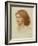 Portrait of Fanny Cornforth, Head and Shoulders, 1874 (Coloured Chalk on Paper)-Dante Gabriel Charles Rossetti-Framed Giclee Print