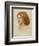 Portrait of Fanny Cornforth, Head and Shoulders, 1874 (Coloured Chalk on Paper)-Dante Gabriel Charles Rossetti-Framed Giclee Print