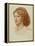 Portrait of Fanny Cornforth, Head and Shoulders, 1874 (Coloured Chalk on Paper)-Dante Gabriel Charles Rossetti-Framed Premier Image Canvas