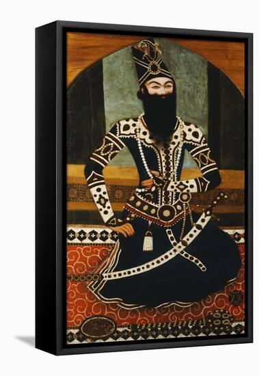 Portrait of Fath Ali Shah Qajar-null-Framed Premier Image Canvas