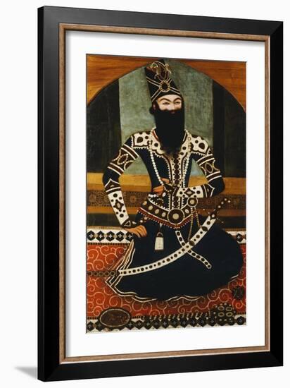 Portrait of Fath Ali Shah Qajar-null-Framed Giclee Print