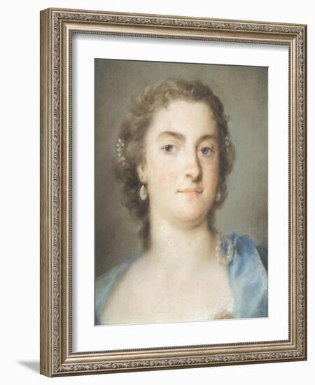 Portrait of Faustina Bordoni Hasse-Rosalba Carriera-Framed Giclee Print