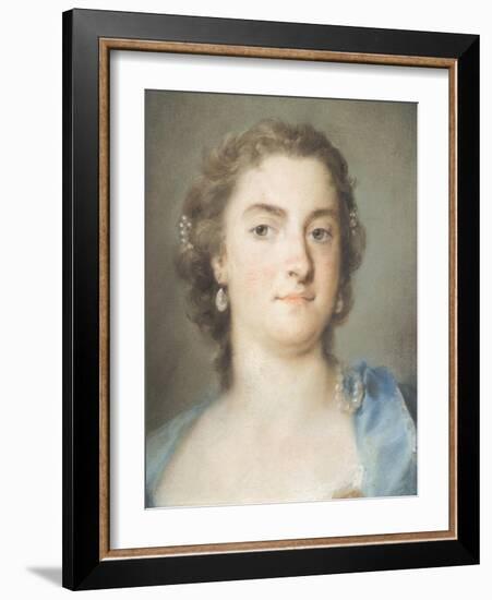 Portrait of Faustina Bordoni Hasse-Rosalba Carriera-Framed Giclee Print