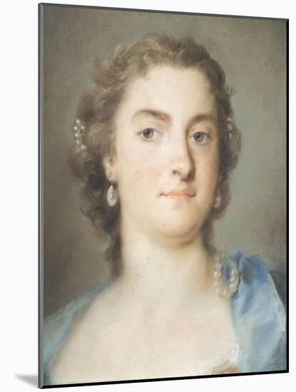 Portrait of Faustina Bordoni Hasse-Rosalba Carriera-Mounted Giclee Print