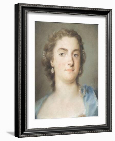 Portrait of Faustina Bordoni Hasse-Rosalba Carriera-Framed Giclee Print