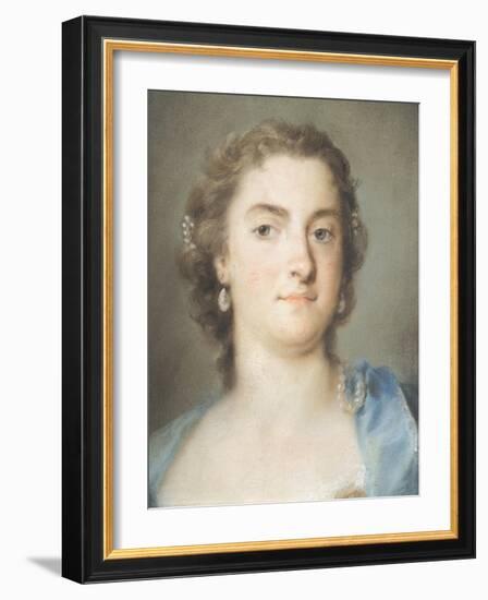 Portrait of Faustina Bordoni Hasse-Rosalba Carriera-Framed Giclee Print