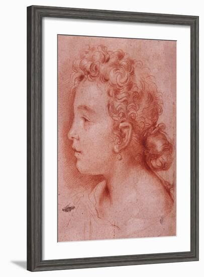 Portrait of Faustina Maratti-Carlo Maratta-Framed Giclee Print