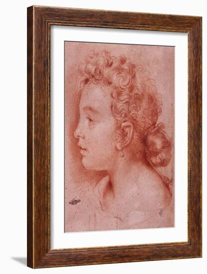 Portrait of Faustina Maratti-Carlo Maratta-Framed Giclee Print