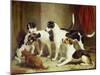 Portrait of Favorite Foxhounds-Thomas Woodward-Mounted Giclee Print