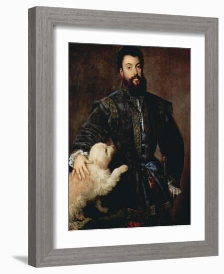 Portrait of Federico II Gonzaga, Duke of Mantua, (1500-154), C1525-Titian (Tiziano Vecelli)-Framed Giclee Print