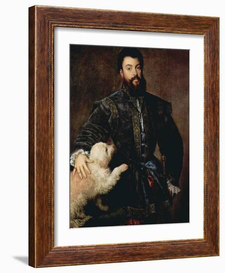 Portrait of Federico II Gonzaga, Duke of Mantua, (1500-154), C1525-Titian (Tiziano Vecelli)-Framed Giclee Print