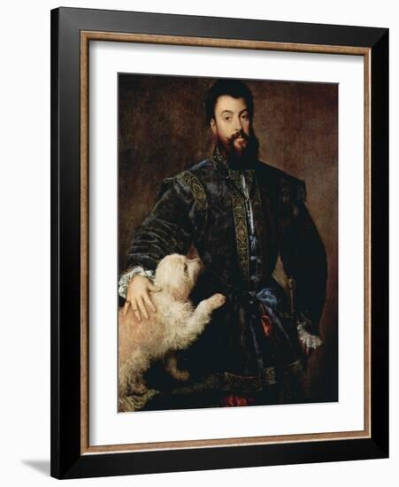 Portrait of Federico II Gonzaga, Duke of Mantua, (1500-154), C1525-Titian (Tiziano Vecelli)-Framed Giclee Print