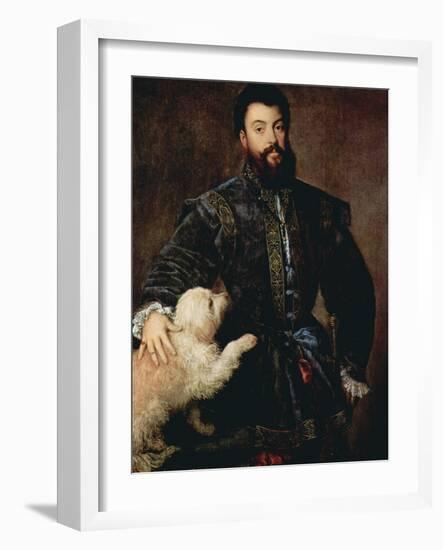 Portrait of Federico II Gonzaga, Duke of Mantua, (1500-154), C1525-Titian (Tiziano Vecelli)-Framed Giclee Print