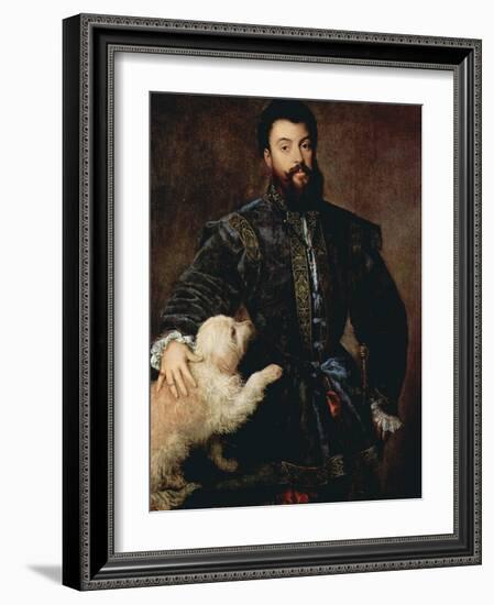 Portrait of Federico II Gonzaga, Duke of Mantua, (1500-154), C1525-Titian (Tiziano Vecelli)-Framed Giclee Print