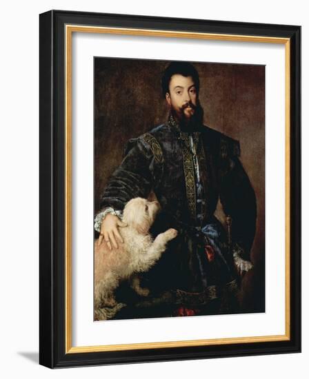 Portrait of Federico II Gonzaga, Duke of Mantua, (1500-154), C1525-Titian (Tiziano Vecelli)-Framed Giclee Print