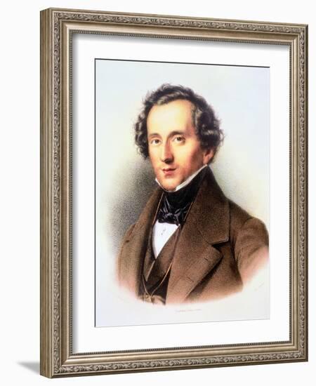 Portrait of Felix Mendelssohn-Friedrich Jentzen-Framed Giclee Print