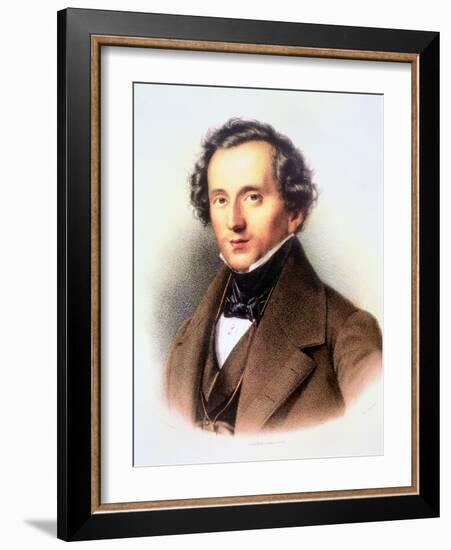 Portrait of Felix Mendelssohn-Friedrich Jentzen-Framed Giclee Print