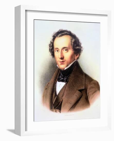 Portrait of Felix Mendelssohn-Friedrich Jentzen-Framed Giclee Print